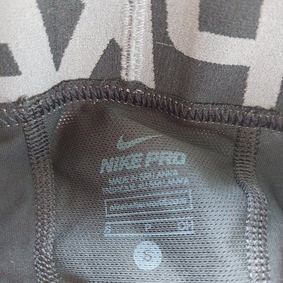 Nike Pro Dri-Fit Men's Black Tight Fit Capri Pants Size S - Picture 4 of 9